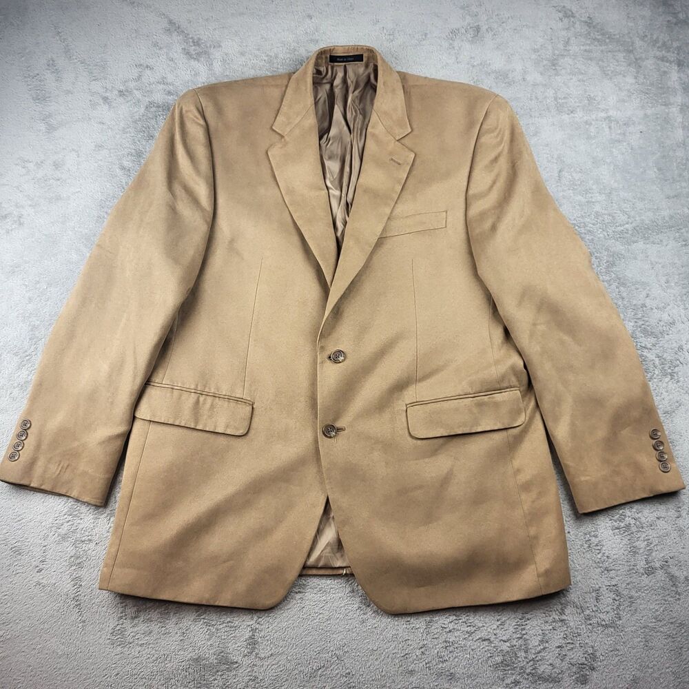 CHAPS Men's Blazer Sport Coat Jacket Camel Tan Size 42 R